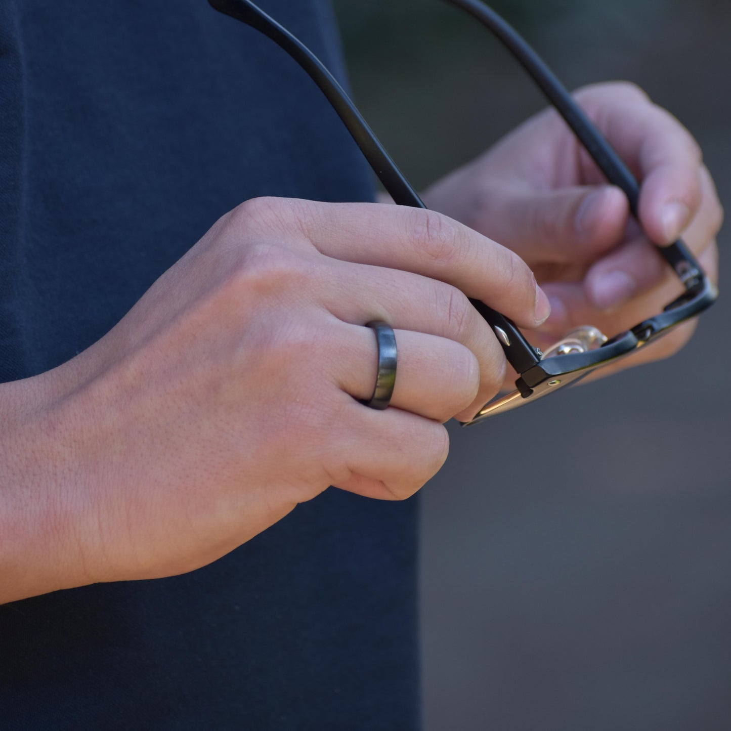 Contactless Payment Ring Black Ceramic | Atlantis