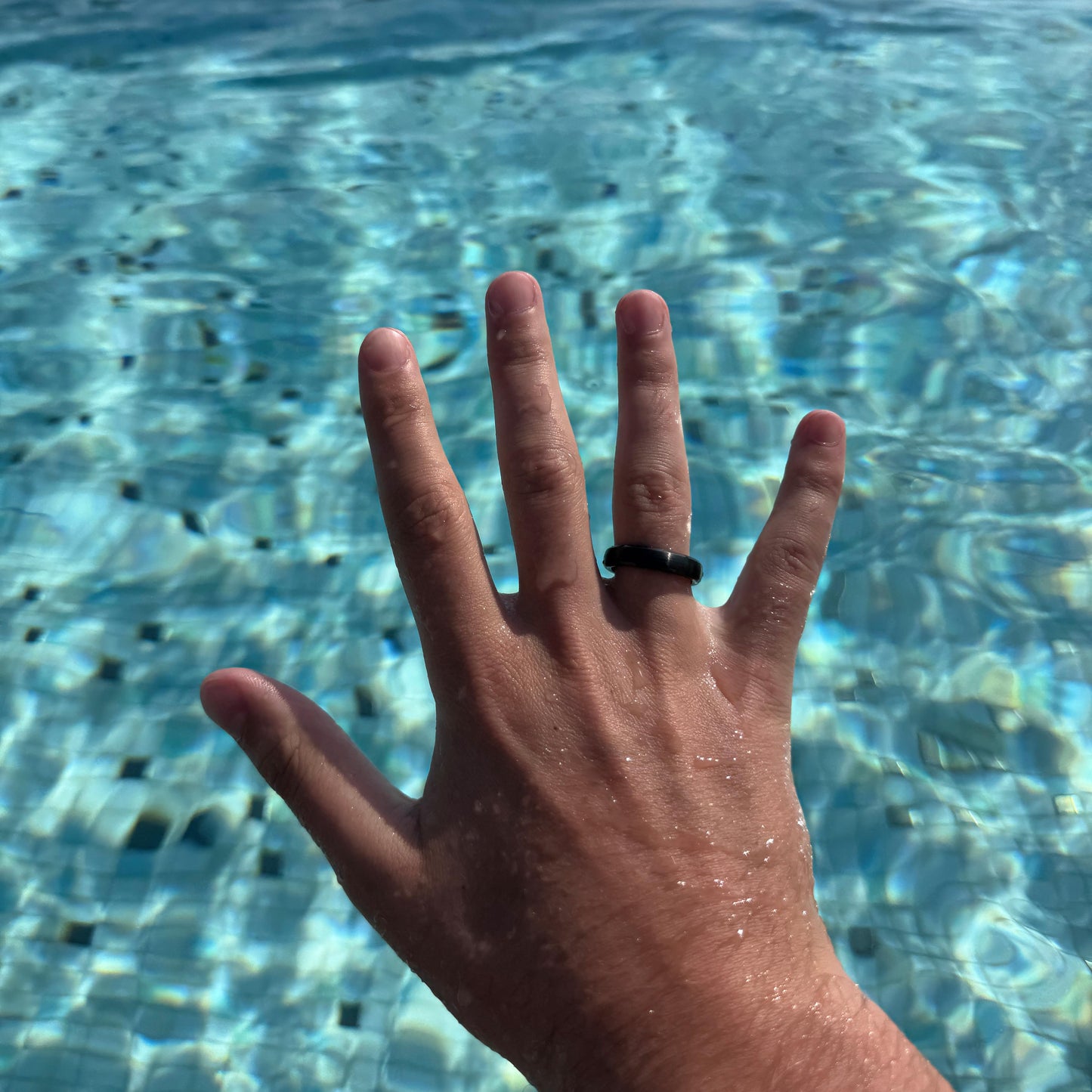 Contactless Payment Ring Black Ceramic | Atlantis
