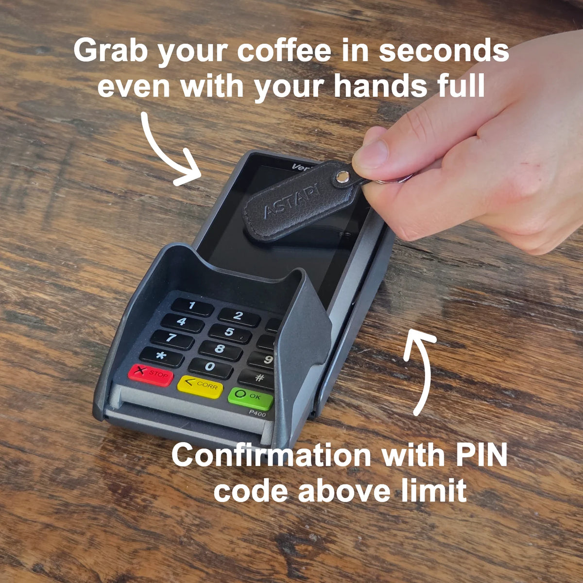 Contactless Payment Keychain Achilles | NFC Payment Wearable – ASTARI®