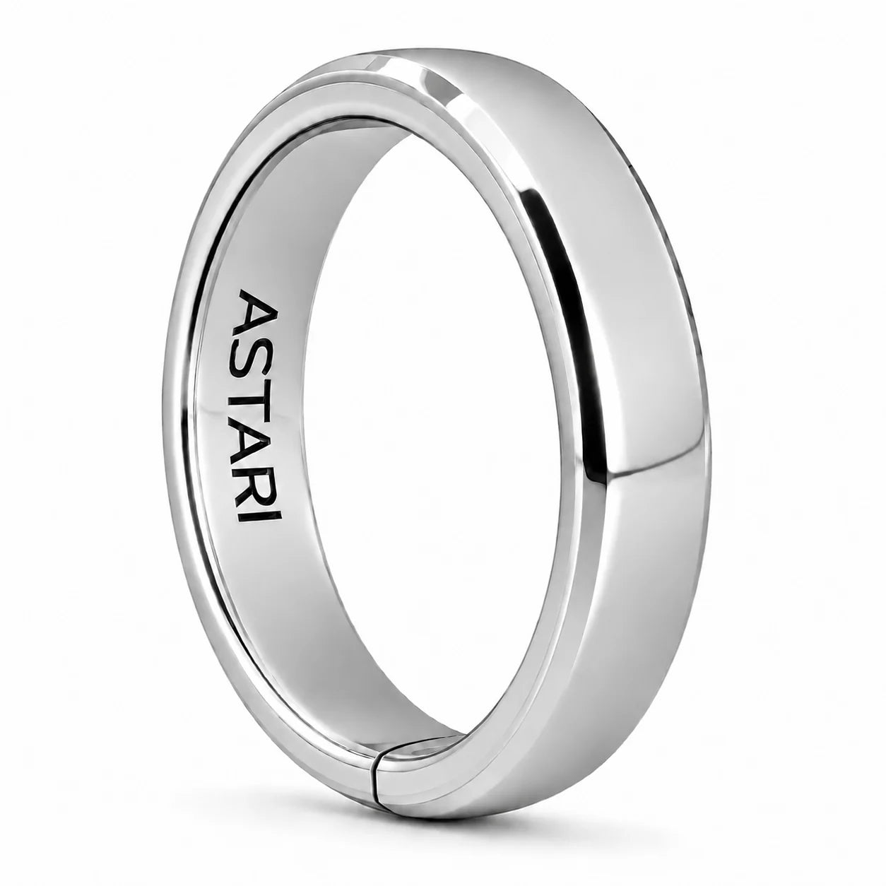 Contactless Payment Ring Silver Metal | Atlantis featuring a sleek silver-plated design by Astari.