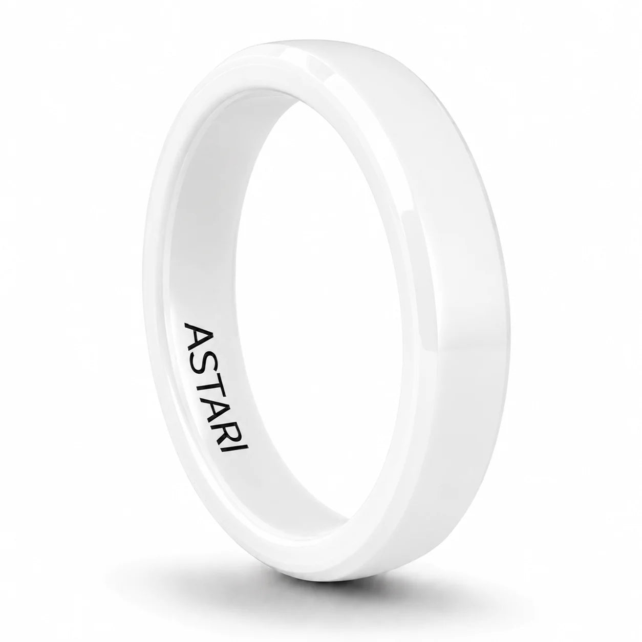 Contactless payment ring made from ceramic with minimalist design