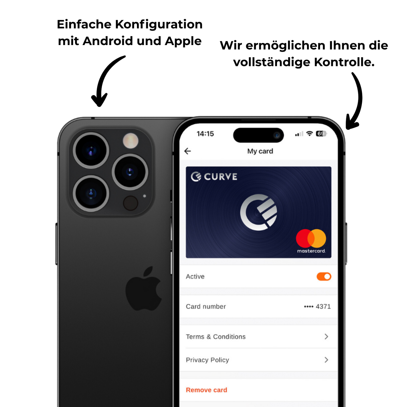 Manage Mii App zur Einrichtung eines Astari Wearables