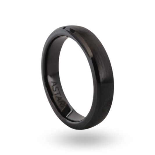 Astari Atlantis ceramic black contactless payment ring, luxurious design, waterproof