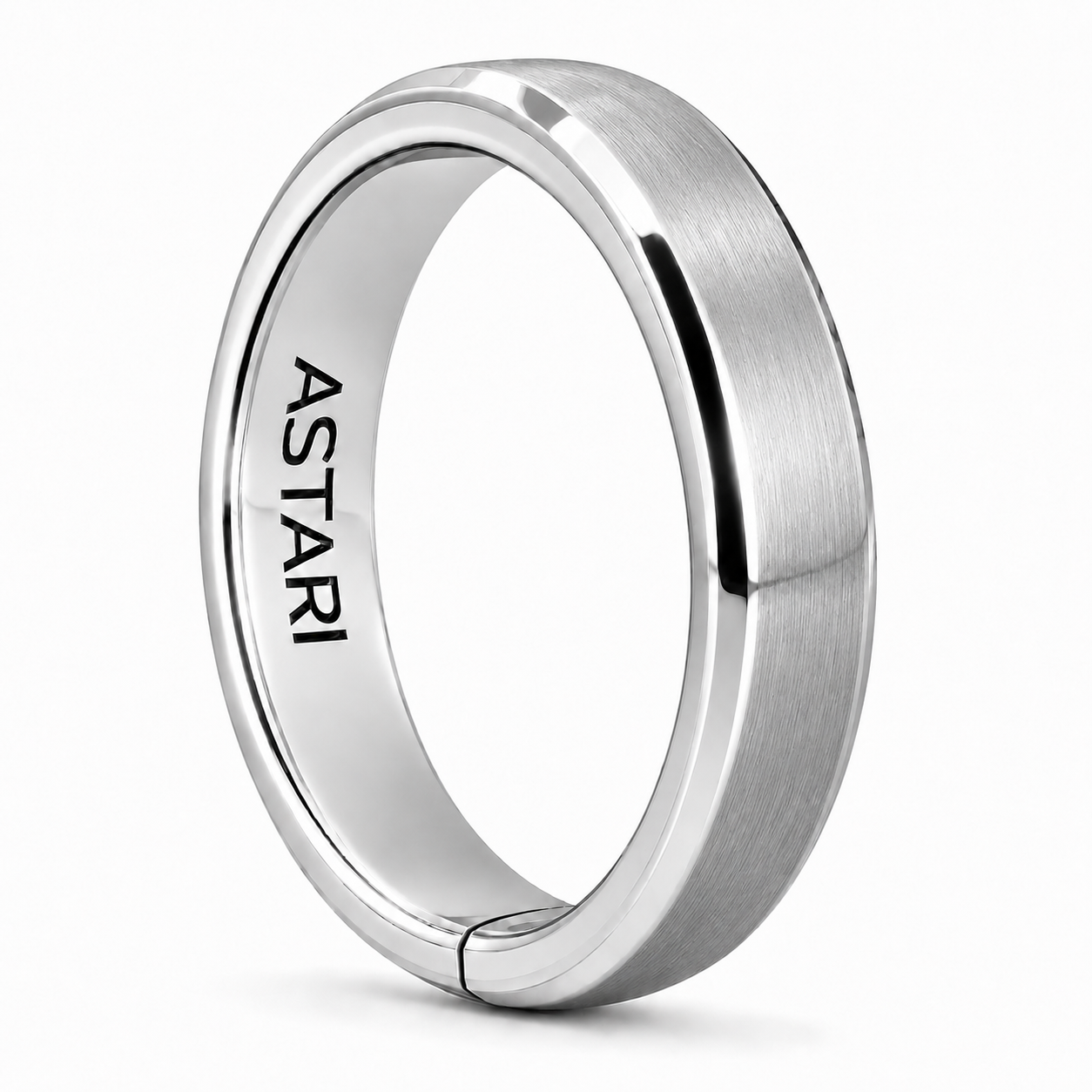 Bague de paiement sans contact en métal argenté | Atlantis - bague luxueuse plaquée argent conçue pour des paiements sans contact fluides
