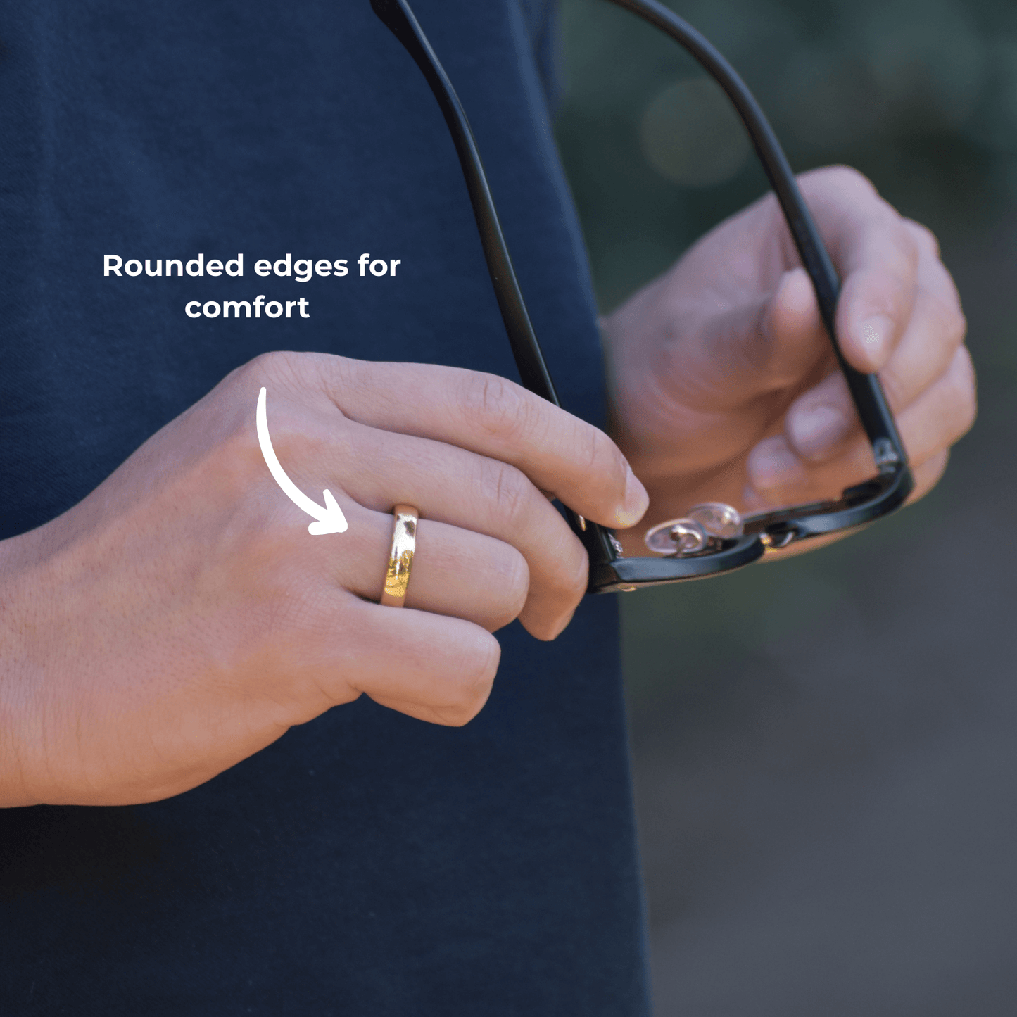 Anello per pagamento contactless in metallo dorato | Atlantis