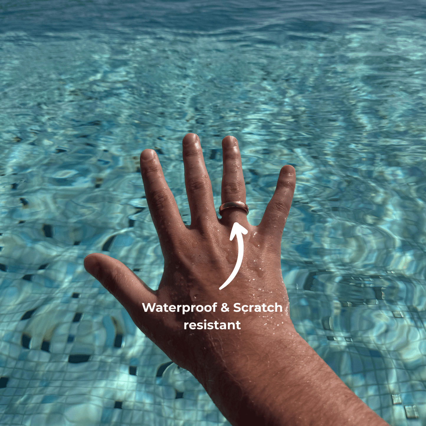 Anello per pagamento contactless in metallo dorato | Atlantis
