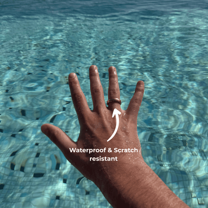 Anello per pagamento contactless in metallo dorato | Atlantis