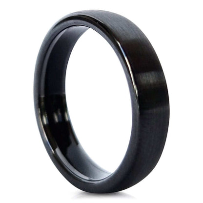 Black Astari Atlantis passive payment ring made of sustainable ceramics for contactless payments main front image
