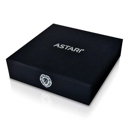 Elegant black Astari box for premium payment ring wearables