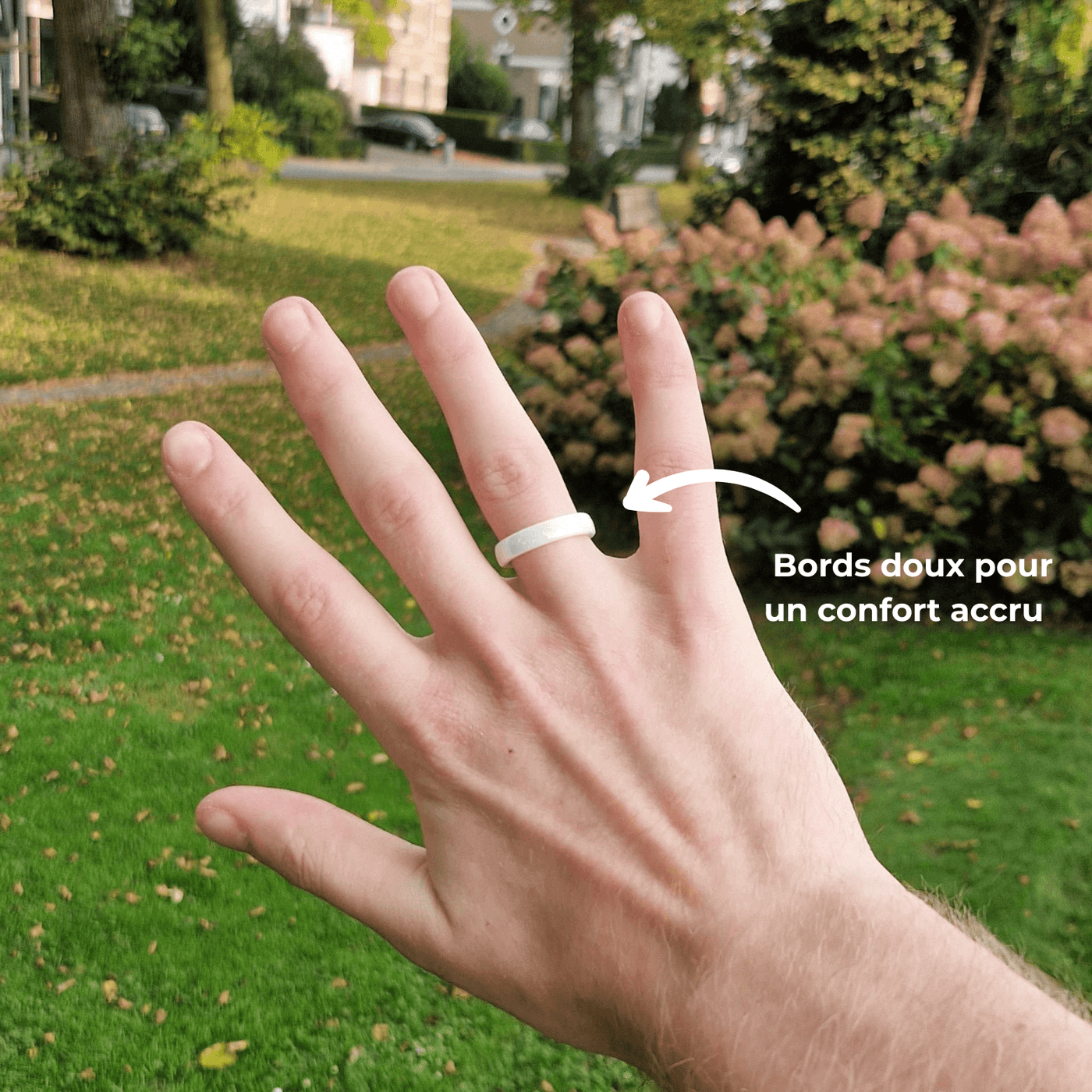 Bague de paiement en céramique blanche | Atlantis