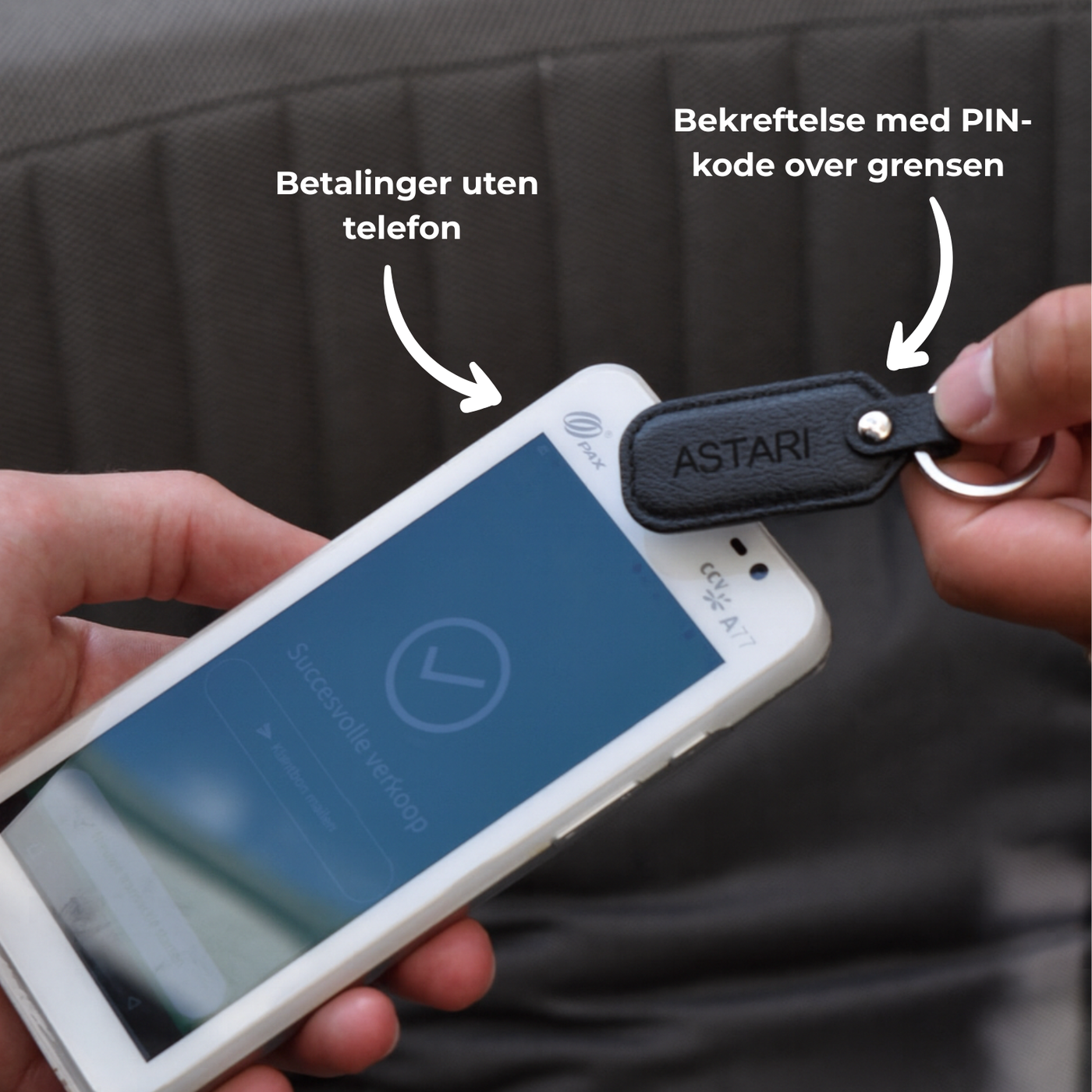 Kontaktløs betalingsnøkkelring | Achilles