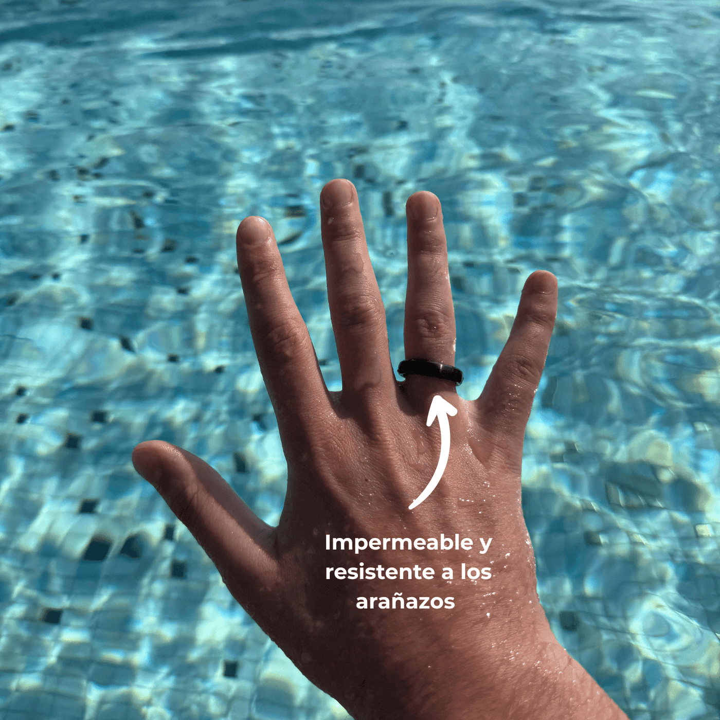 Anillo de pago de cerámica negra | Atlantis