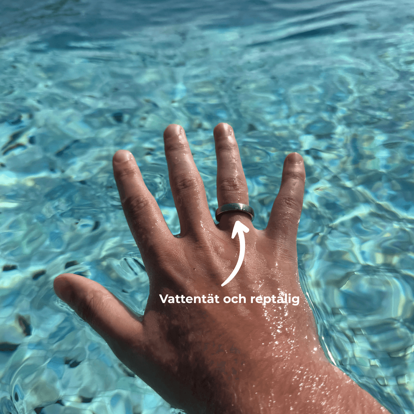 Silverfärgad keramisk betalring | Atlantis