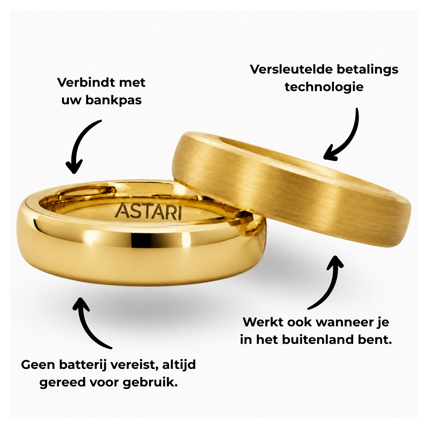 Gouden keramische betaalring | Atlantis