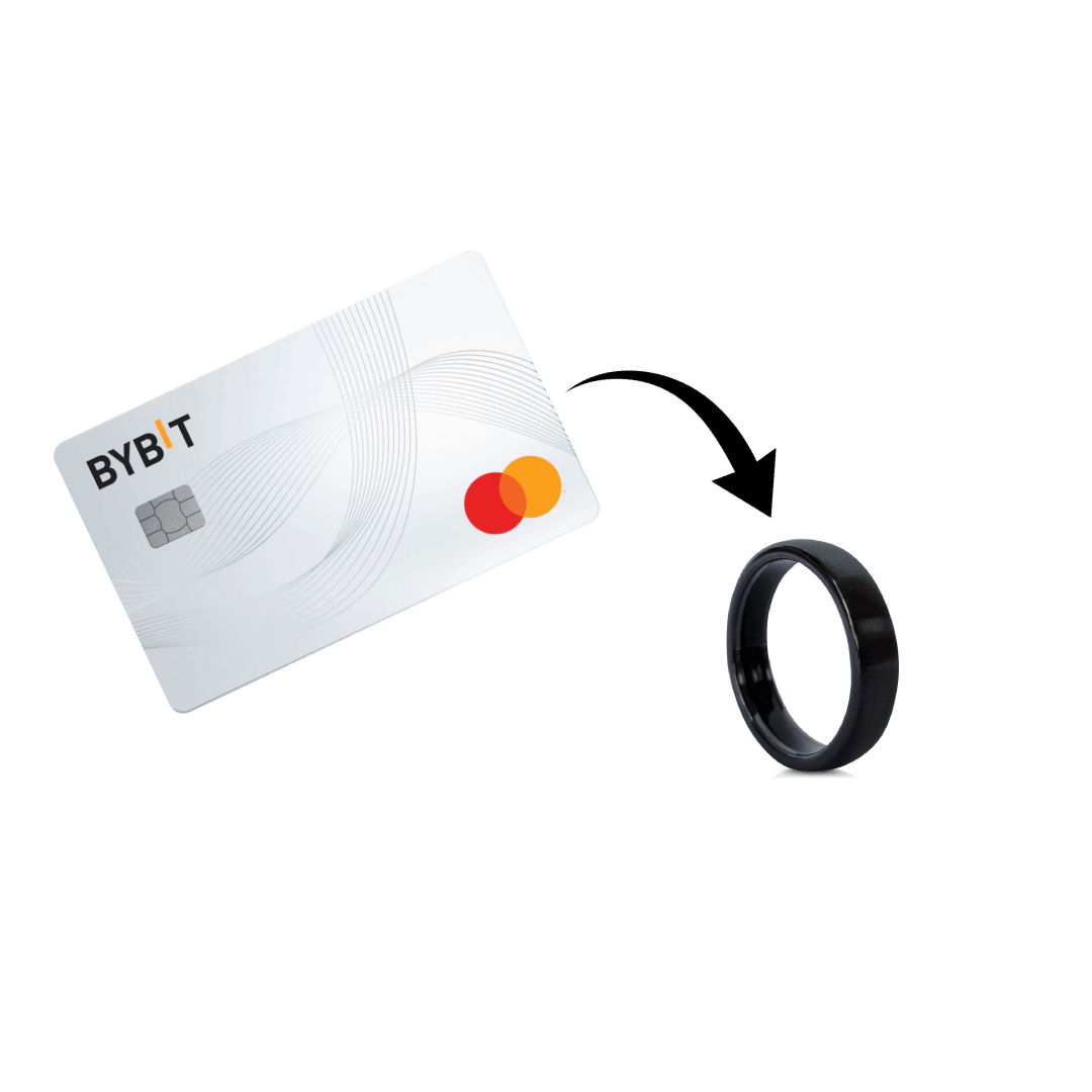 Bybit Card being linked to an Astari wearable