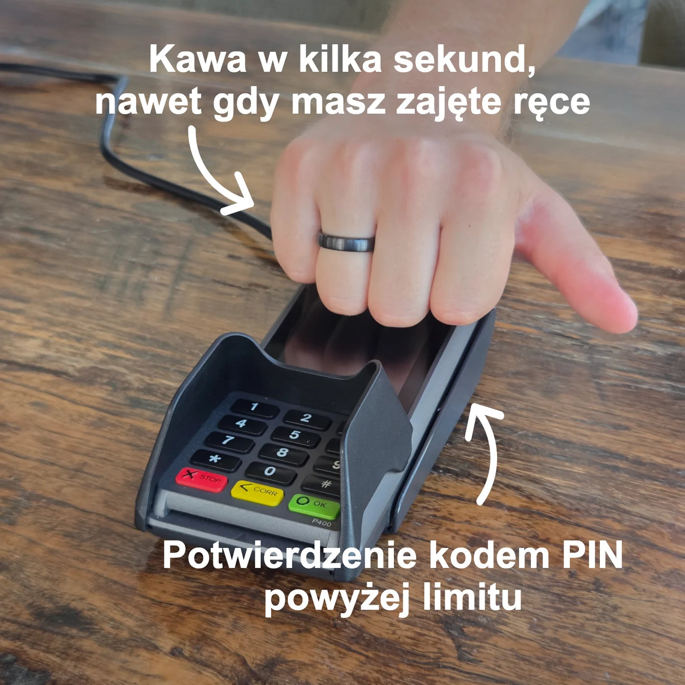 Black Atlantis payment ring coffee (pl)