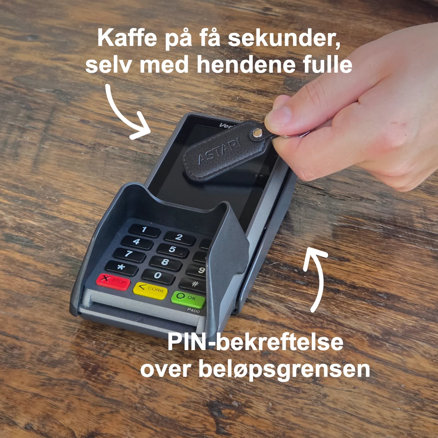 Kontaktløs betalingsnøkkelring | Achilles