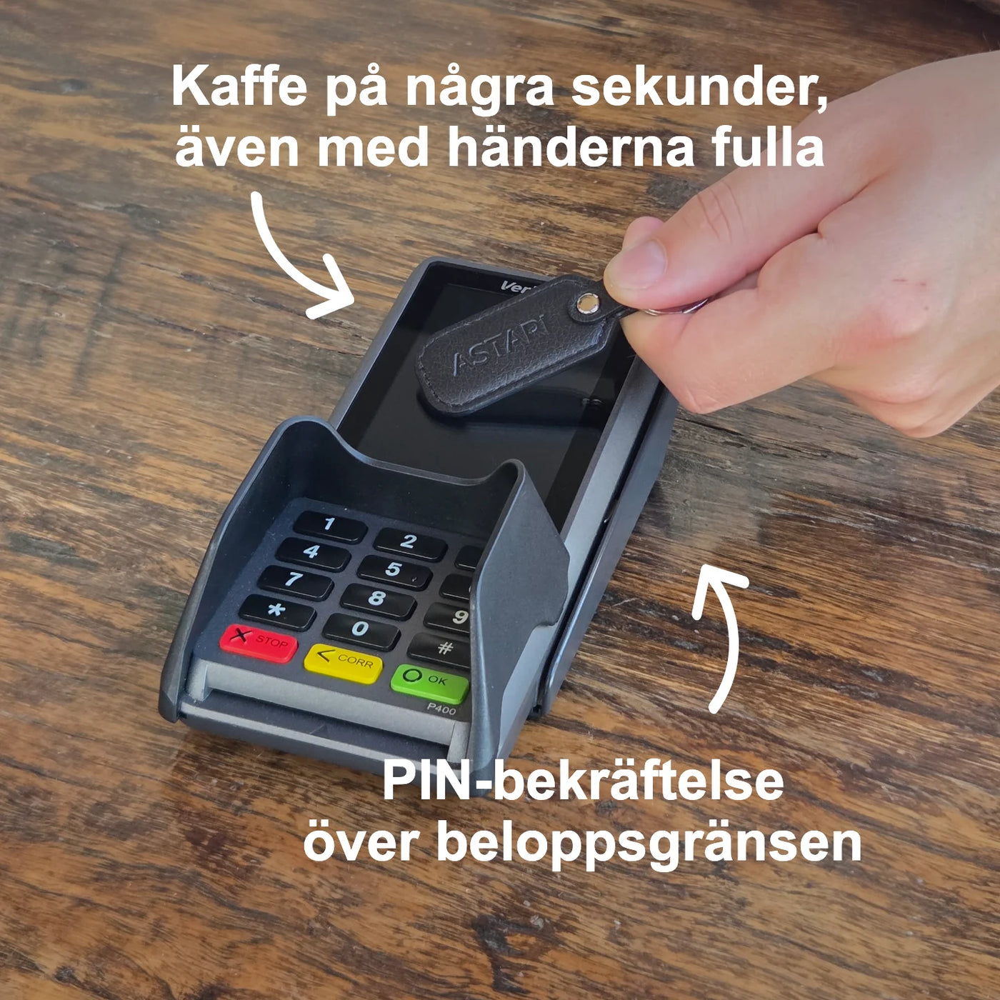 Kontaktlös betalningsnyckelring | Achilles