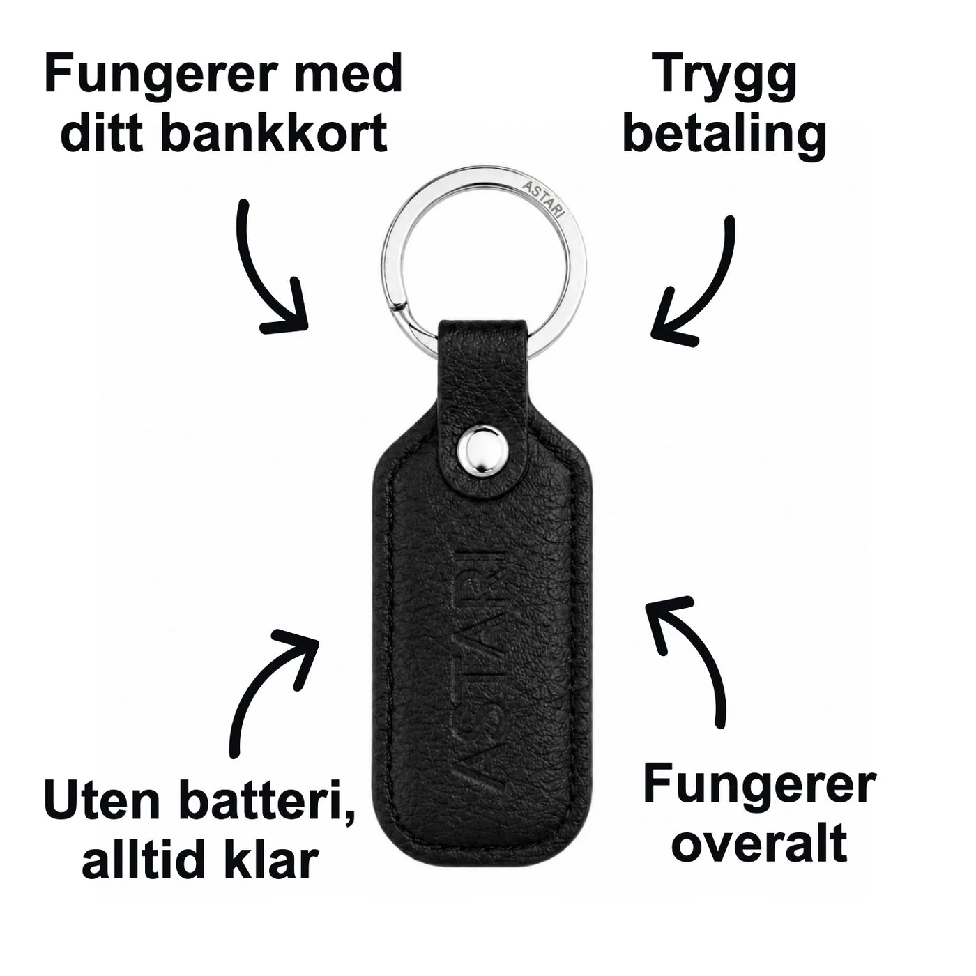 Kontaktløs betalingsnøkkelring | Achilles