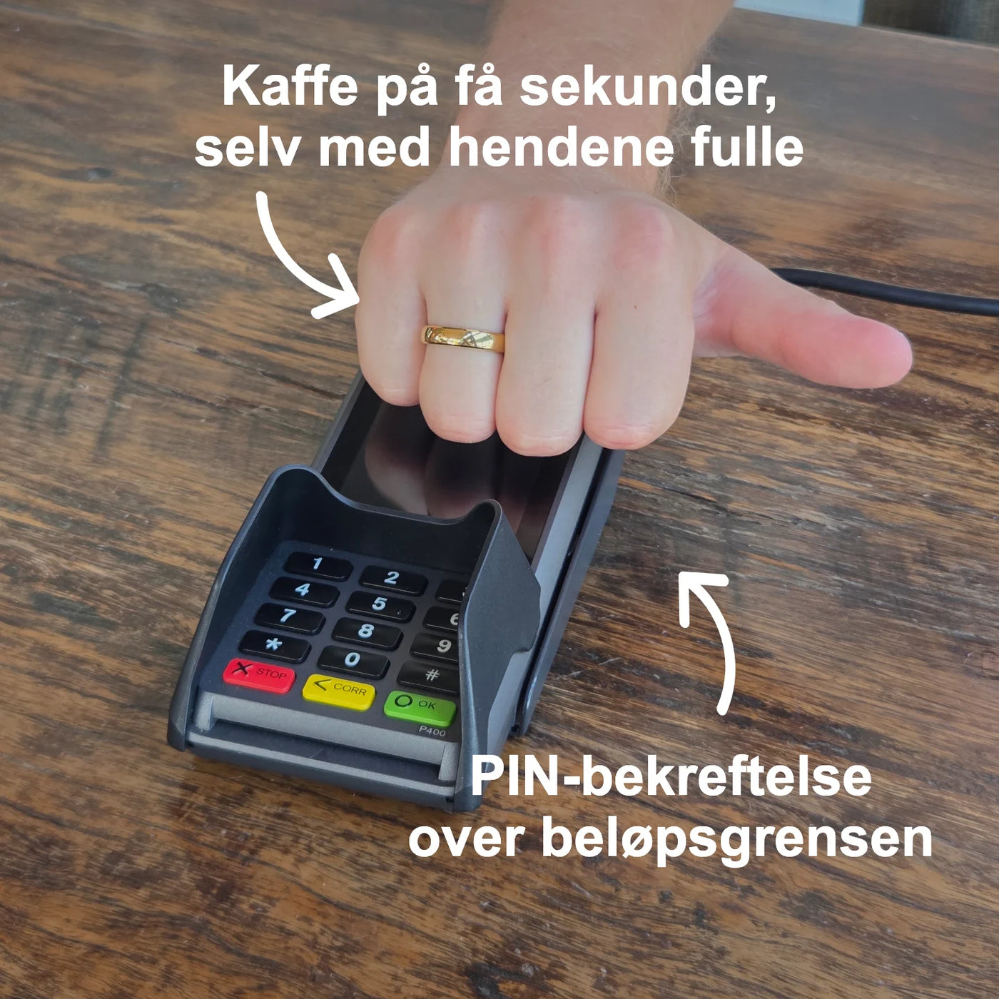 Gullfarget keramisk betalingsring | Atlantis