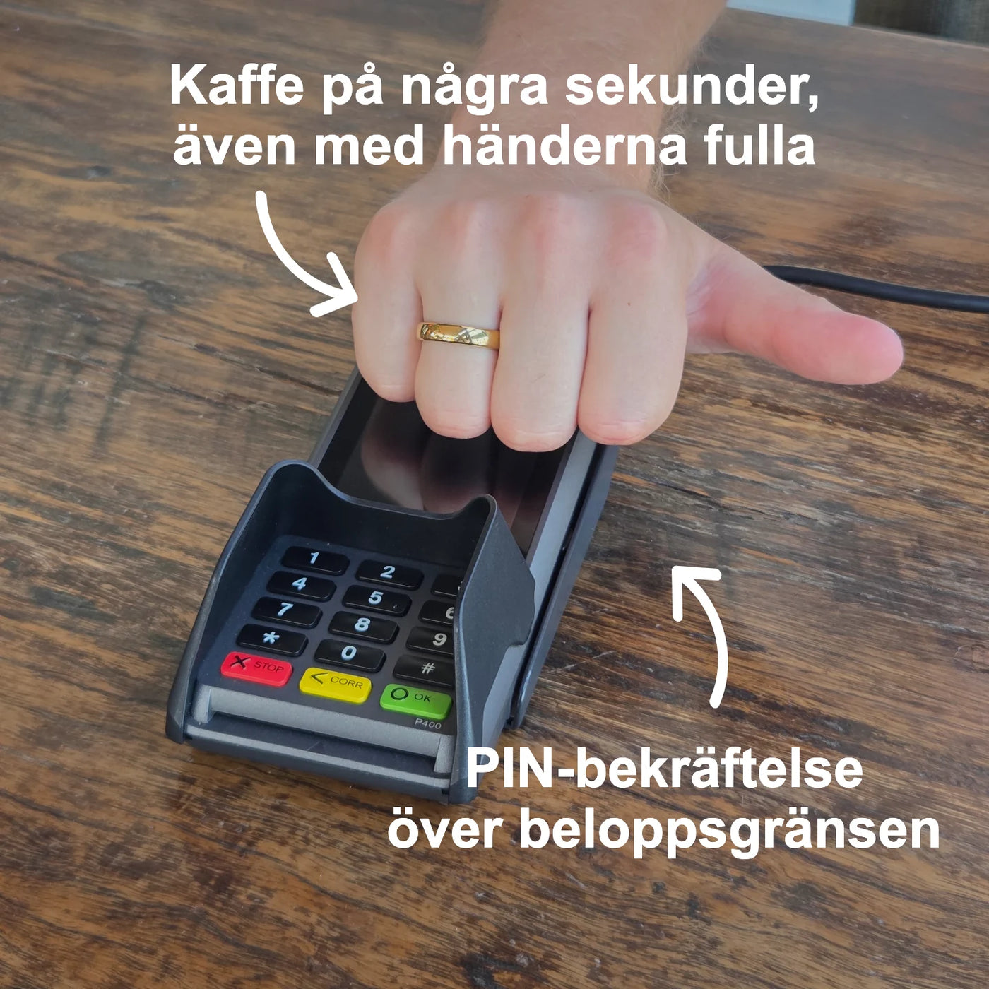 Guldfärgad keramisk betalring | Atlantis