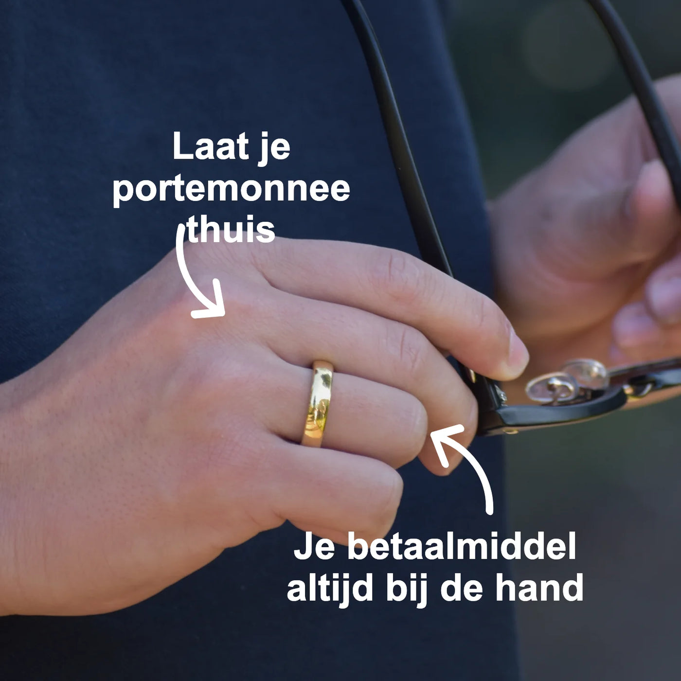 Gouden keramische betaalring | Atlantis