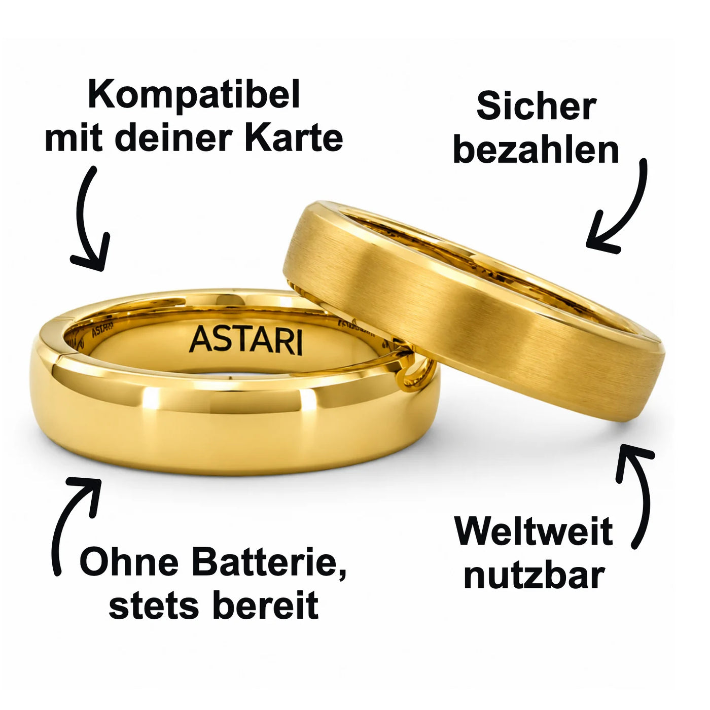 18K Massivgold-Bezahlring | Atlantis