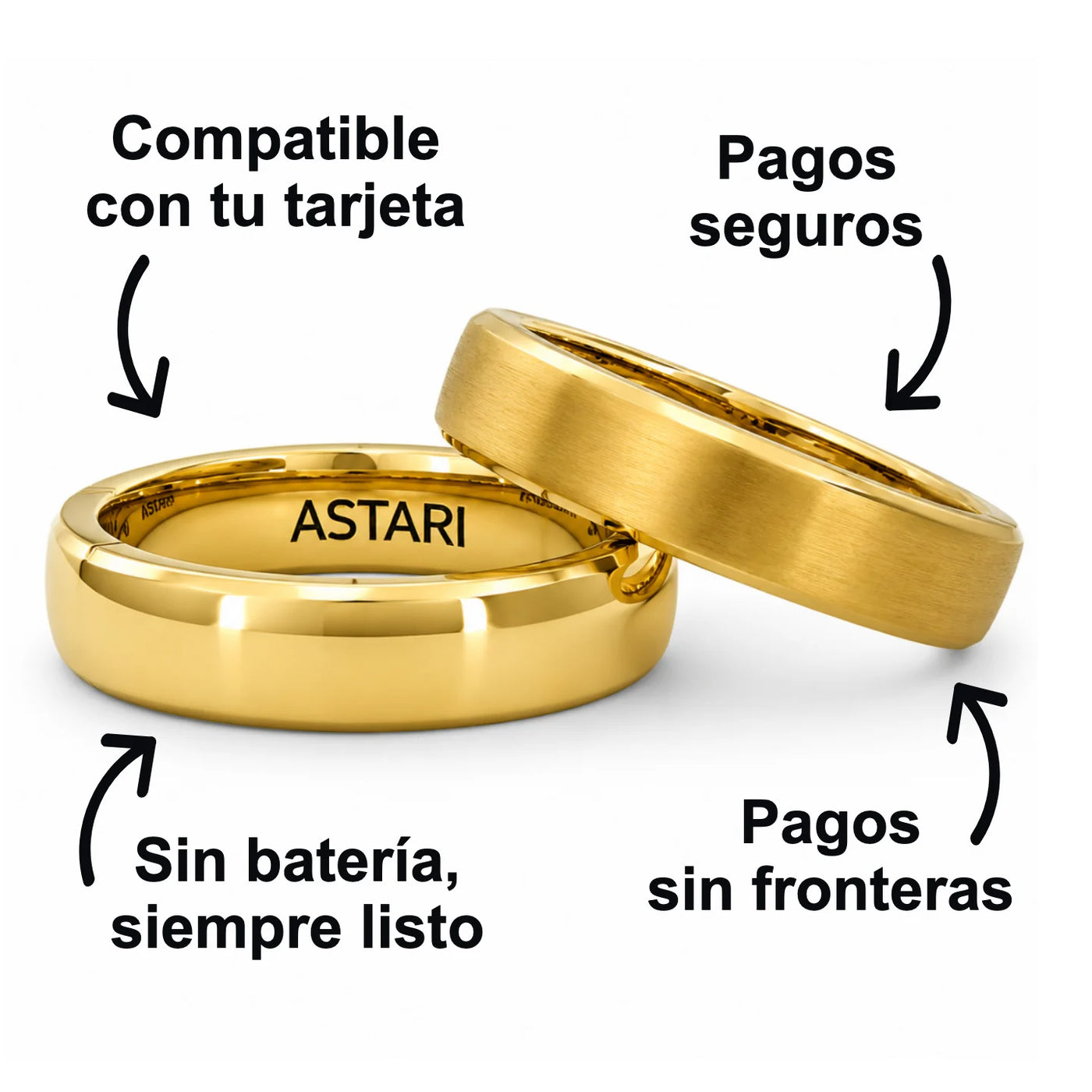 Anillo de pago de oro macizo 18k | Atlantis