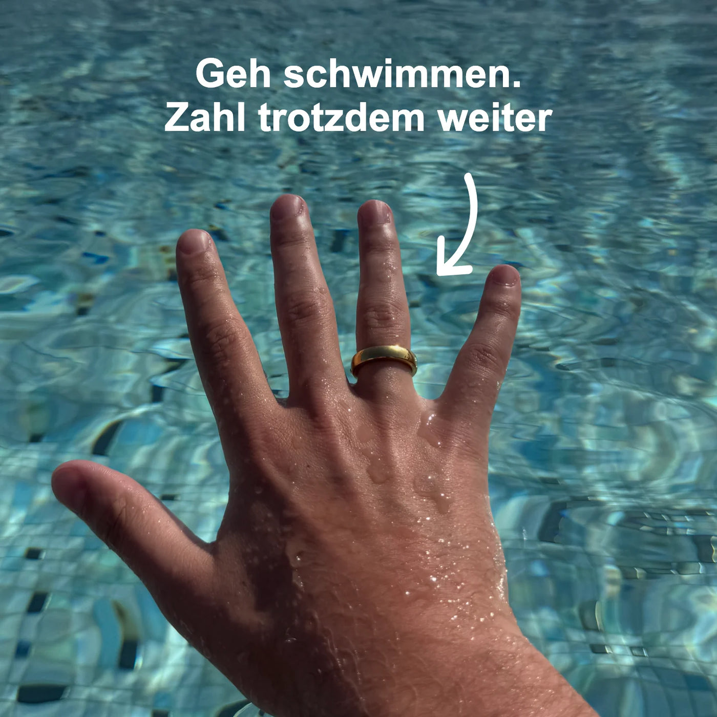 Goldener Keramik-Zahlungsring | Atlantis
