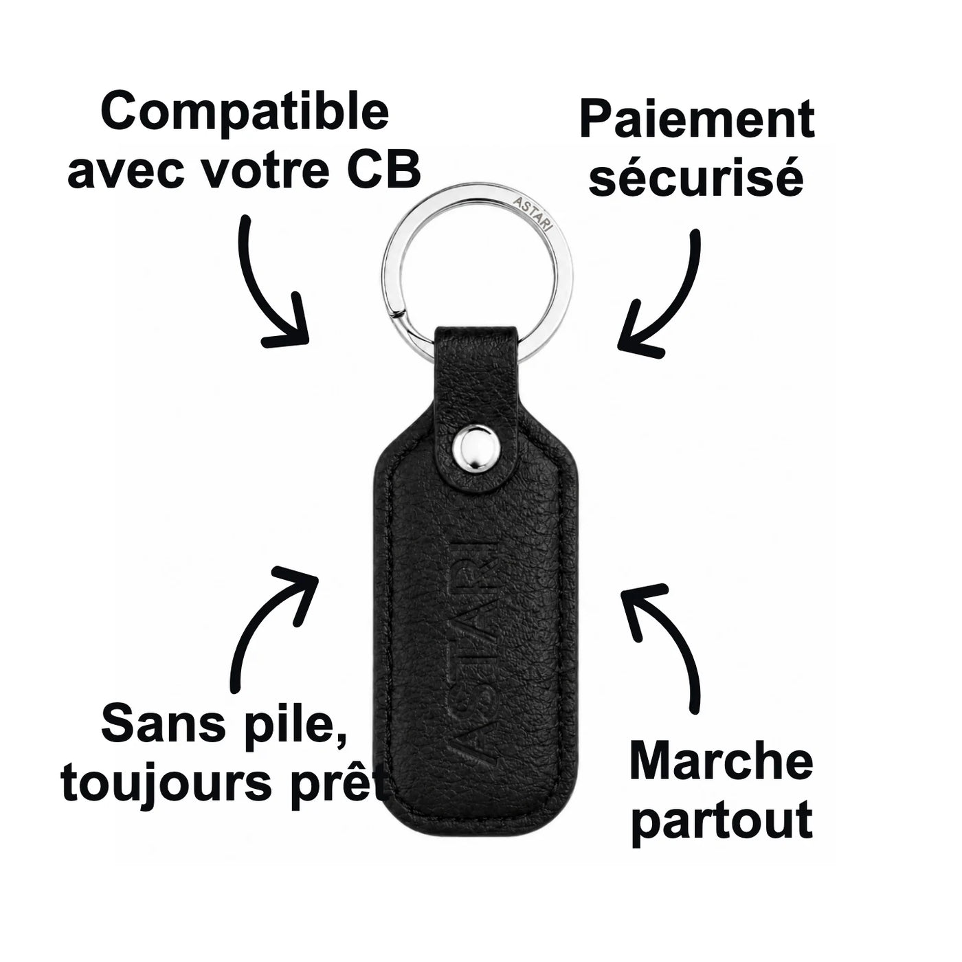 Black Achilles payment keychain: product features and benefits