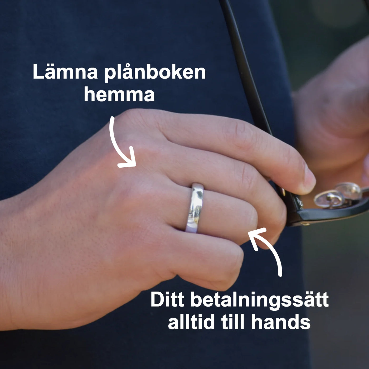 Silverfärgad keramisk betalring | Atlantis