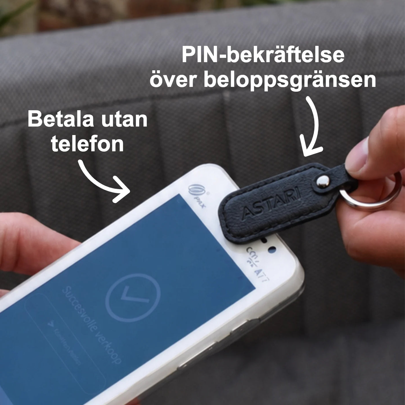 Kontaktlös betalningsnyckelring | Achilles