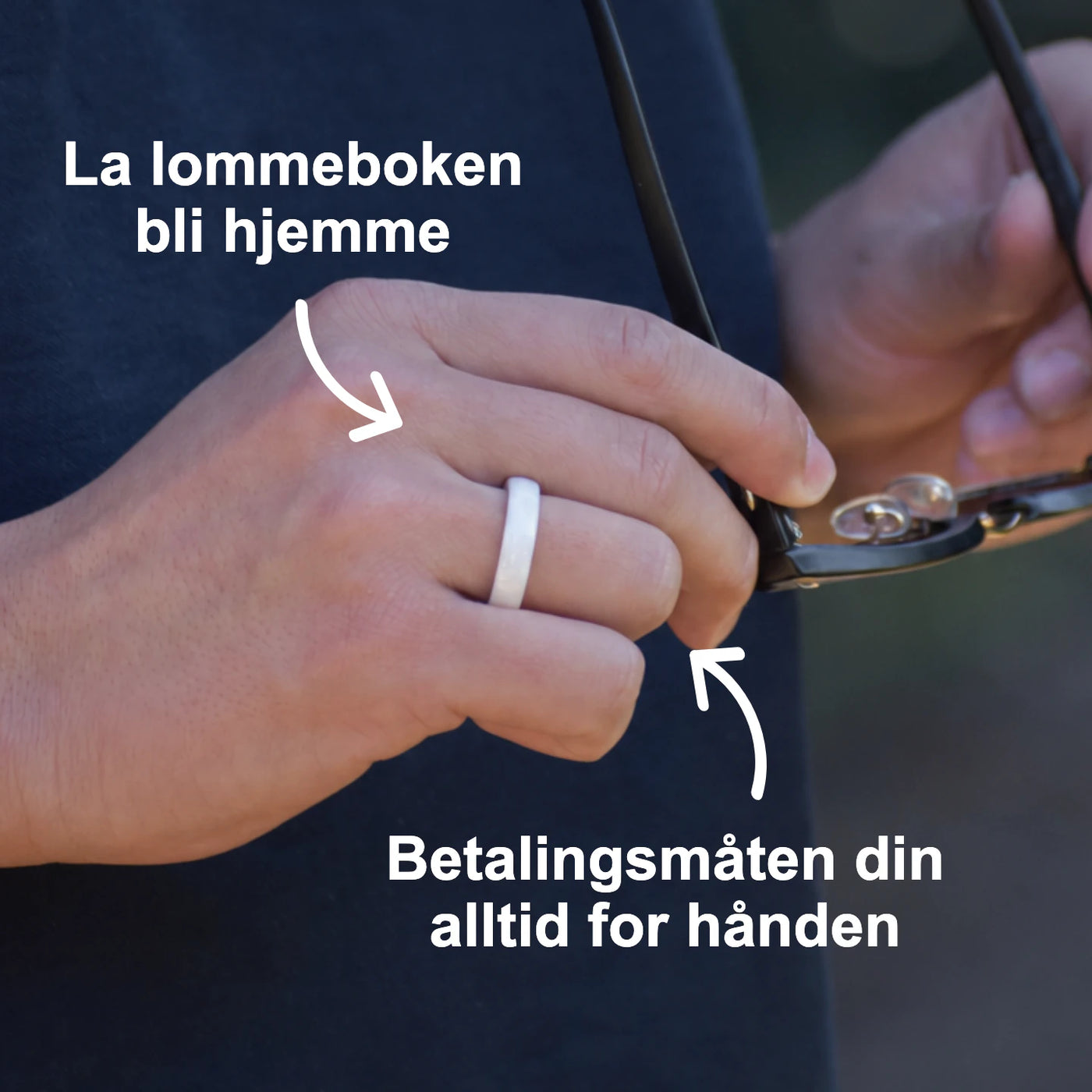 Hvit keramisk betalingsring | Atlantis