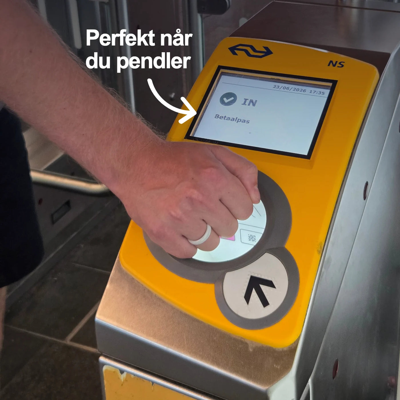 Hvit keramisk betalingsring | Atlantis